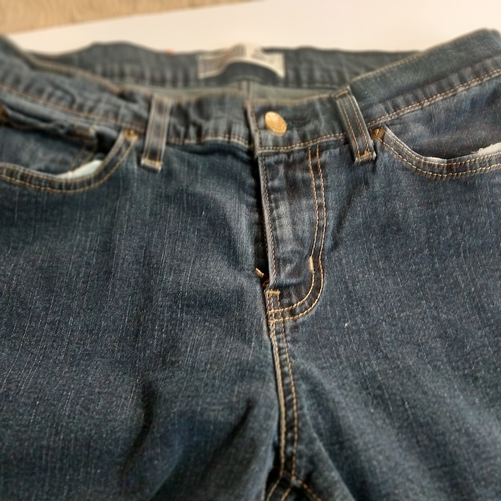 Levi's Women's Curvy Boot Cut Jeans in Rich Blue Sz 12 - Picture 8 of 13